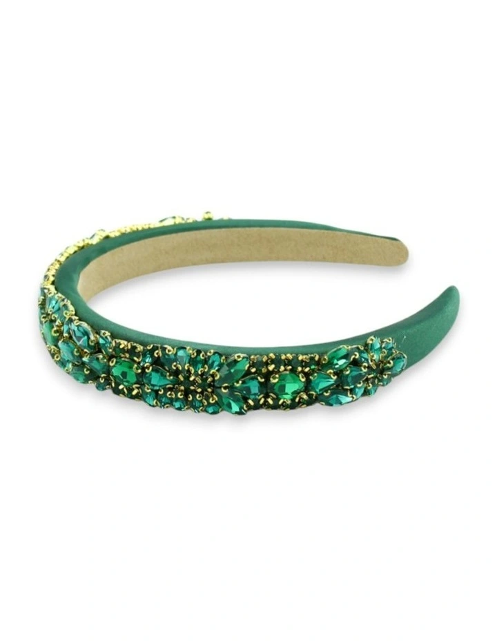 Elodie Headband in Green image 5