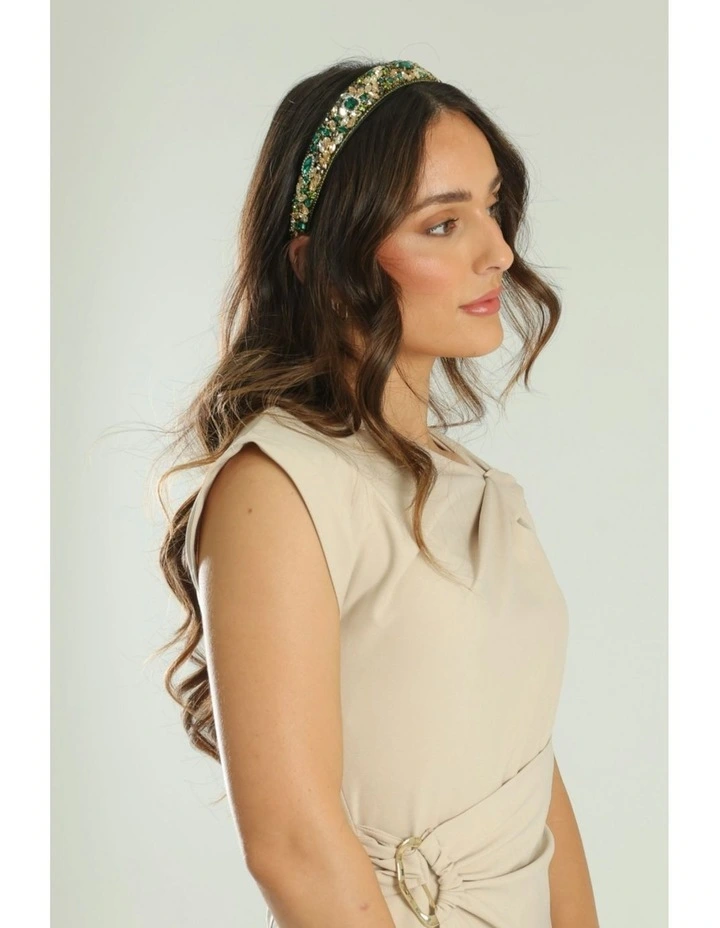 Sierah Headband in Green image 2