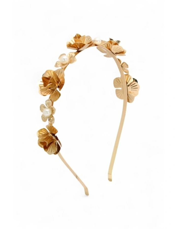 Rosetta Headband in Gold image 3
