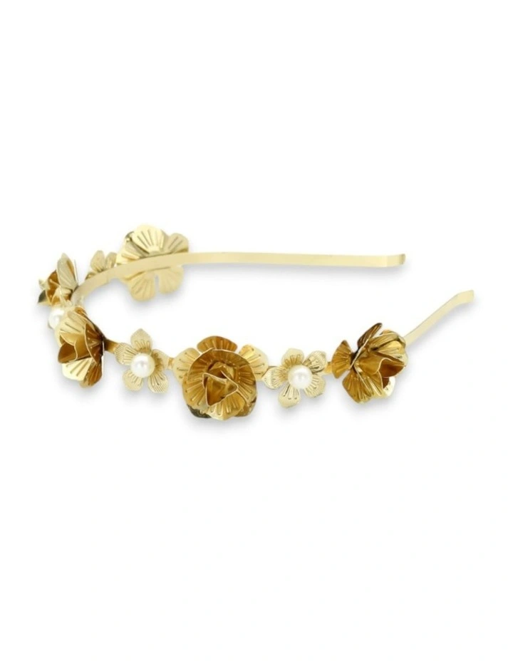 Rosetta Headband in Gold image 5