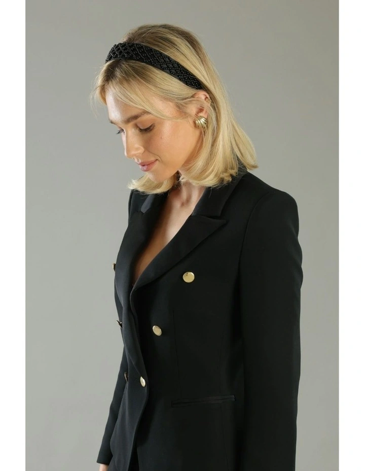 Angela Headband in Black image 4