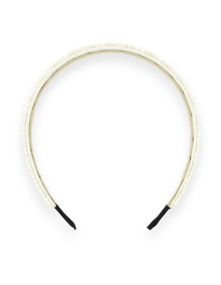 Angela Headband in White image 5