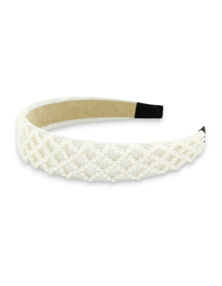 Angela Headband in White image 6