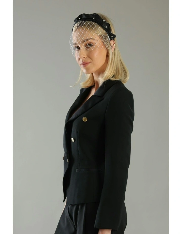 Bianca Headband in Black image 4