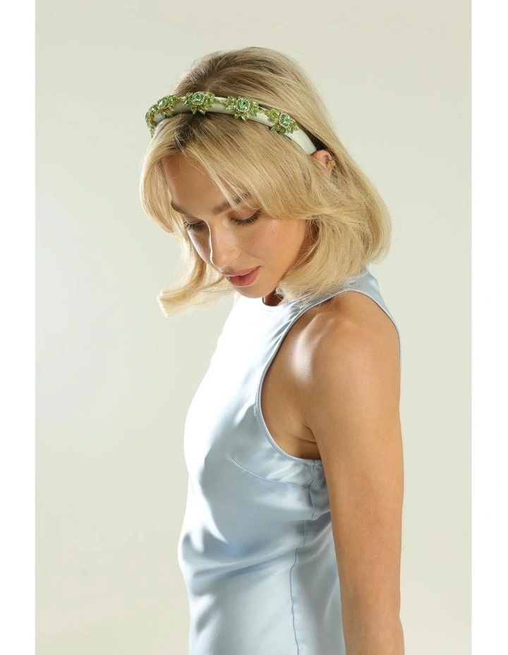 Soleil Headband in Green image 3