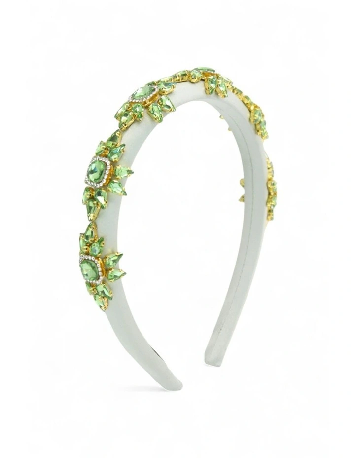 Soleil Headband in Green image 3