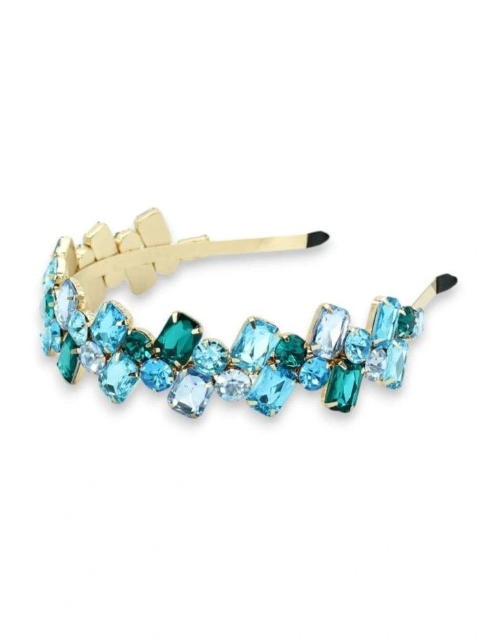 Marigold Headband in Blue image 6