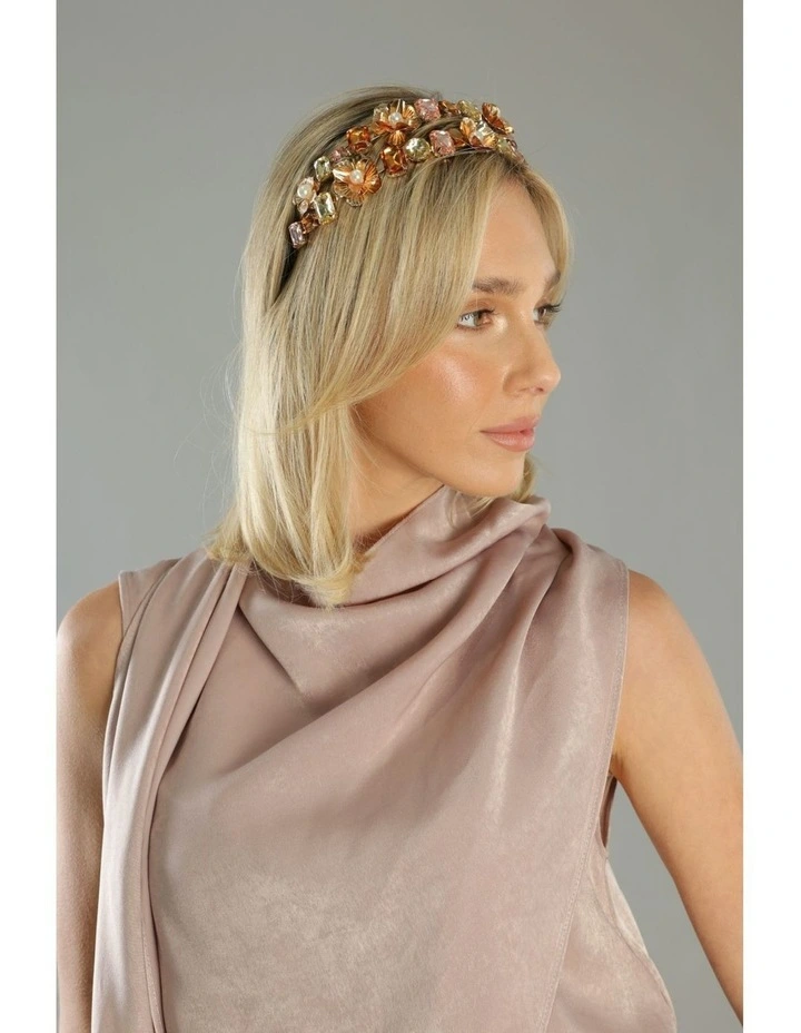 Natasha Headband in Gold image 2