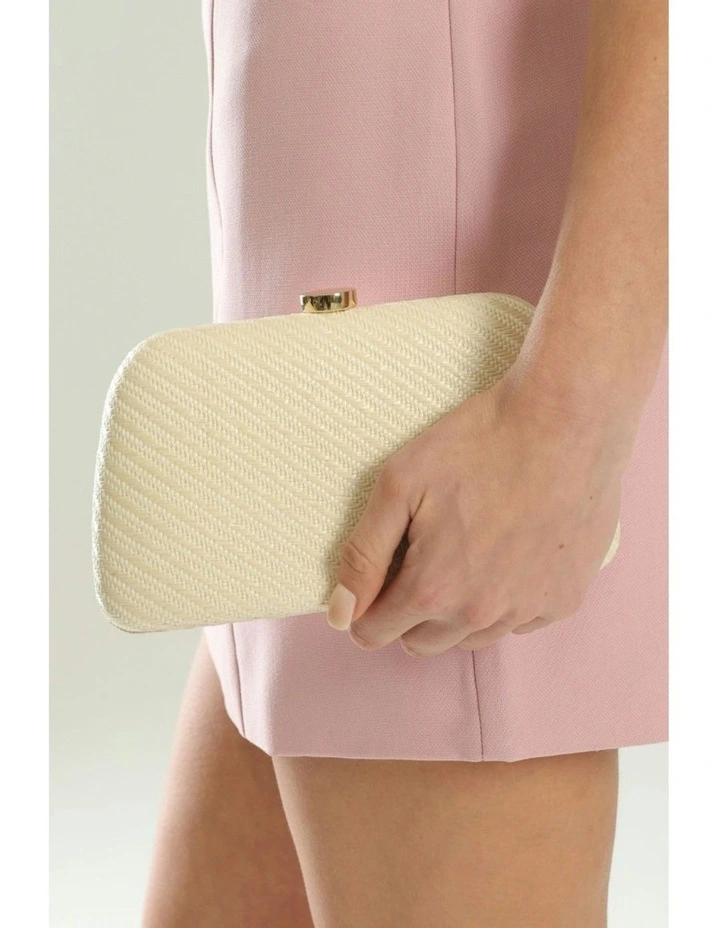 Brooke Clutch in Cream image 4