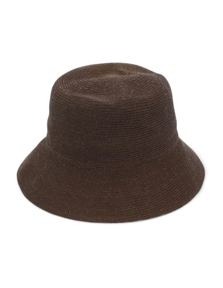 Maryjane Bucket Hat in Chocolate Brown image 4