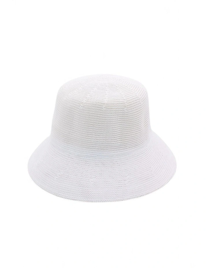 Maryjane Bucket Hat in White image 3