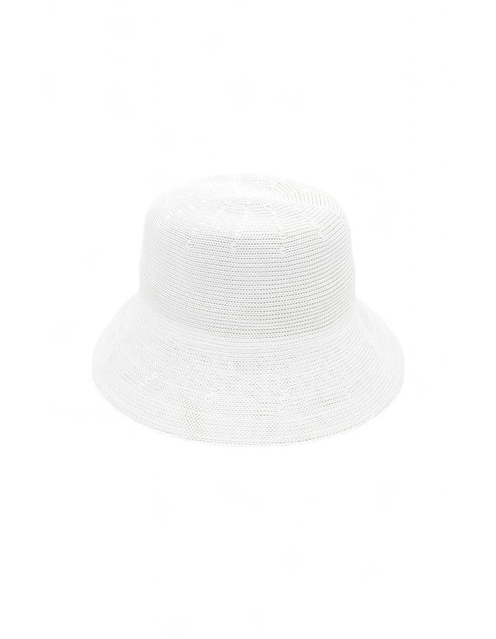 Maryjane Bucket Hat in White image 5