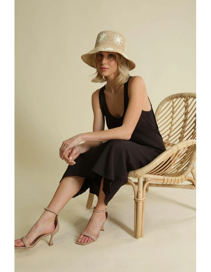 Sereia Crochet Bucket Hat in Natural image 3