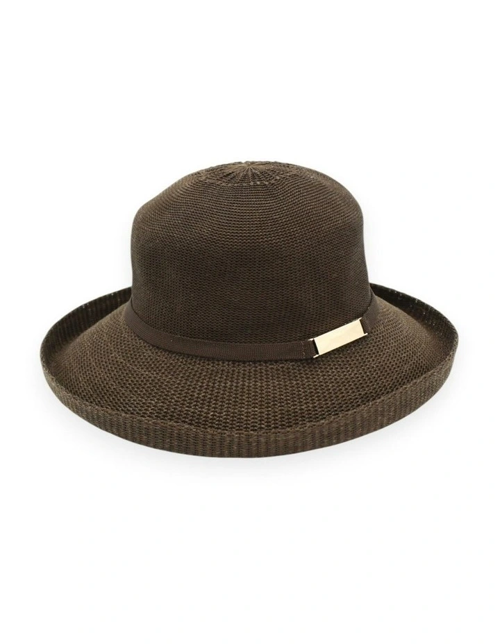 Maisie Thermal Hat in Chocolate Brown image 1