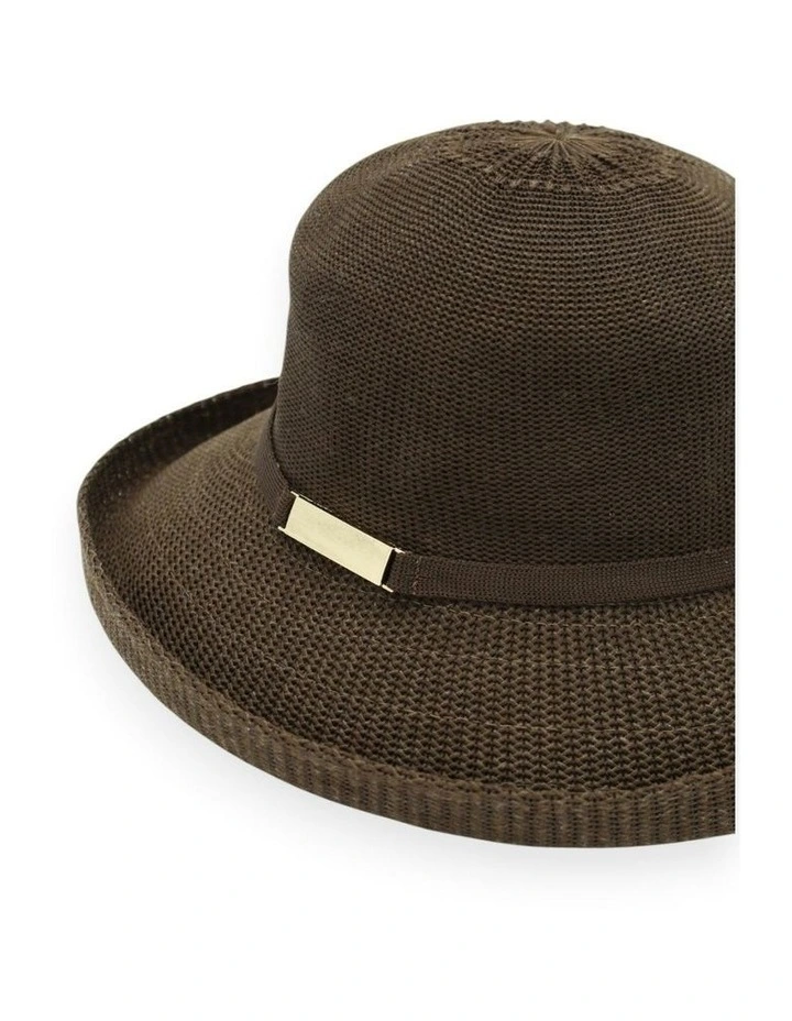 Maisie Thermal Hat in Chocolate Brown image 3