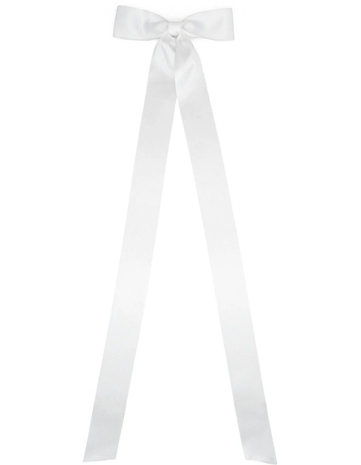 Lala Hair Bow in White image 2