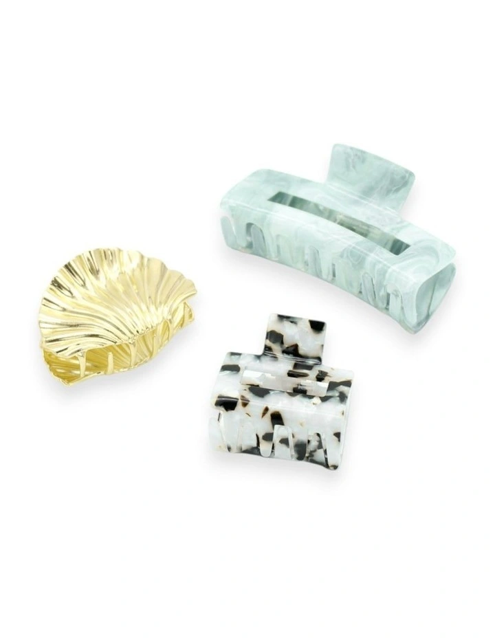 Isha Hair Claw Set in Blue image 4