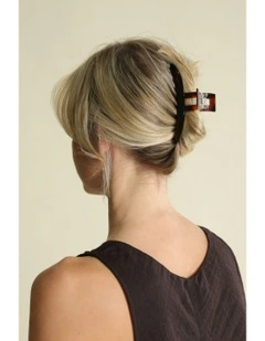 Meghan Hair Claw Set in Brown