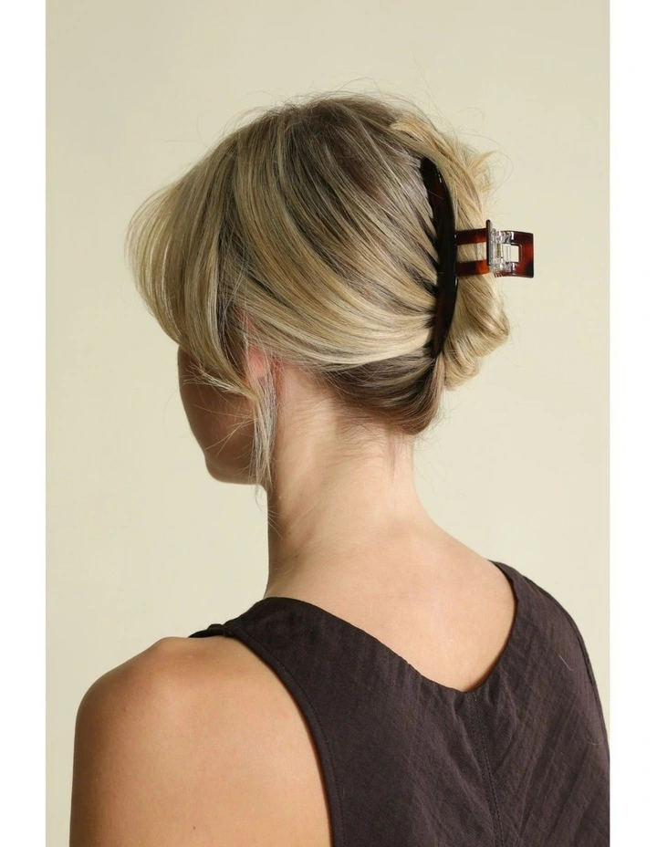 Meghan Hair Claw Set in Brown image 1