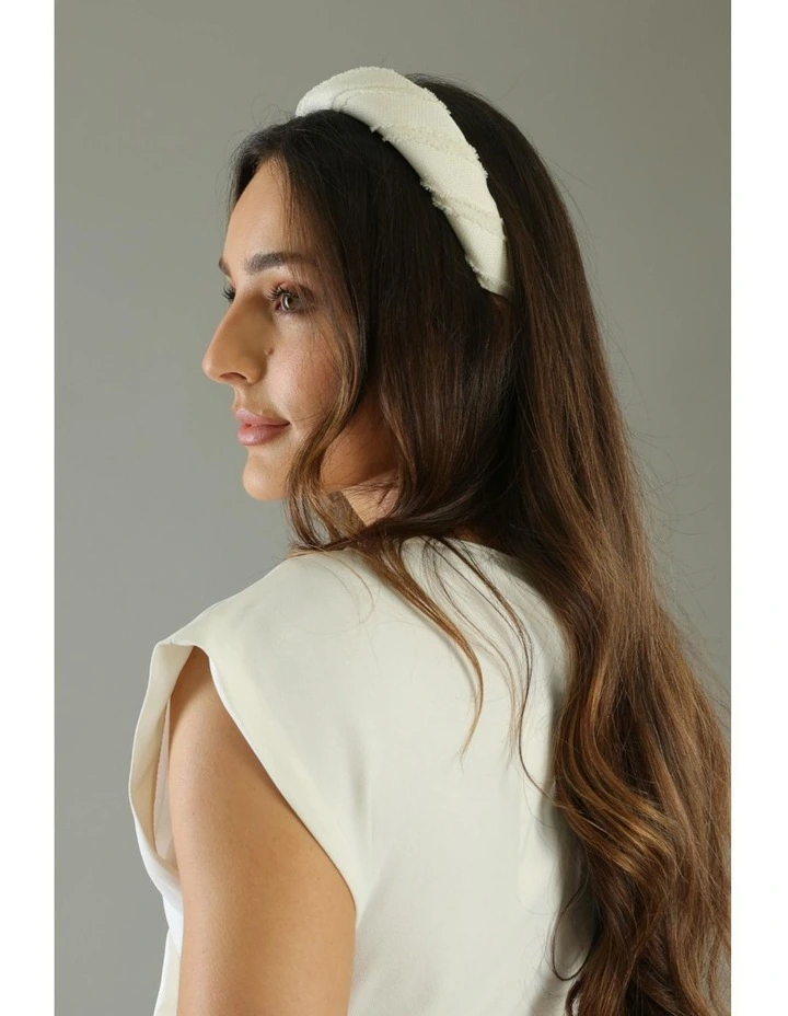 Stephanie Headband in White image 2