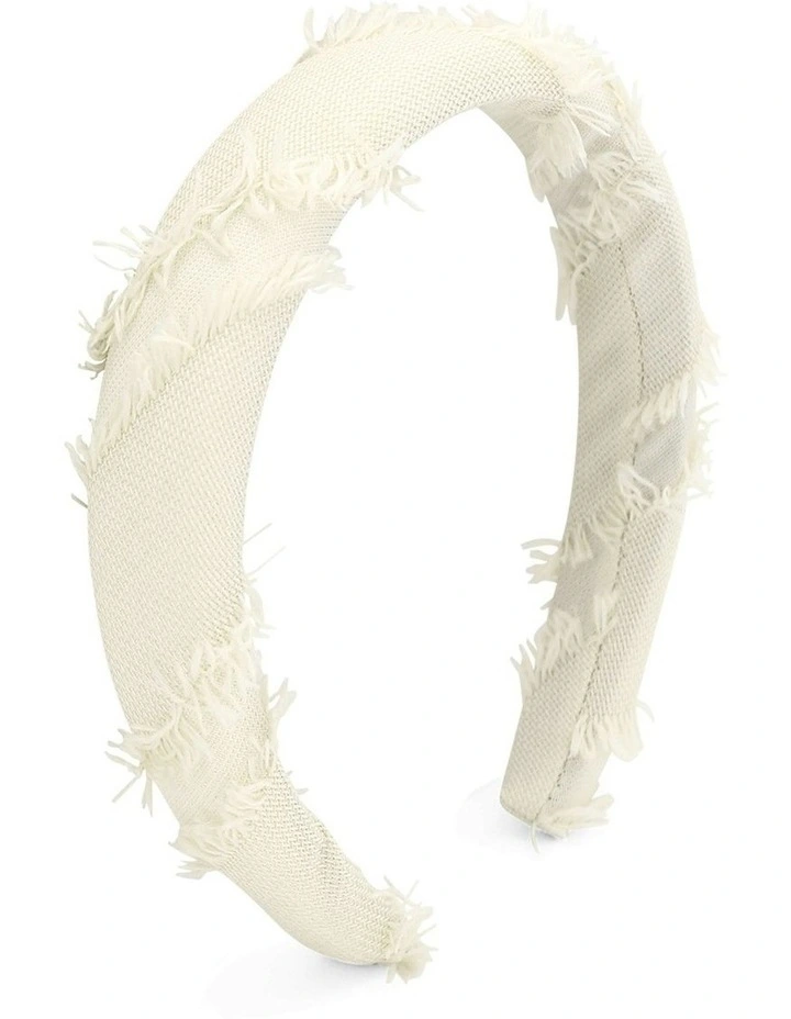 Stephanie Headband in White image 3