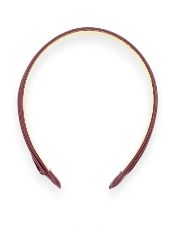 Margot Headband in Burgundy Red image 5