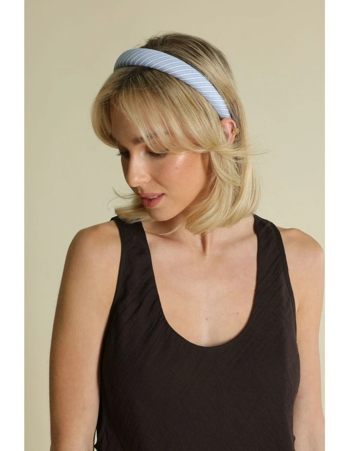 Sutton Stripped Headband in Blue image 2