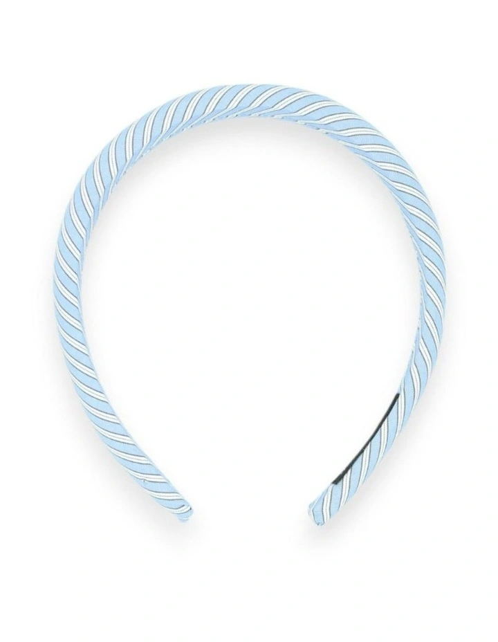 Sutton Stripped Headband in Blue image 4