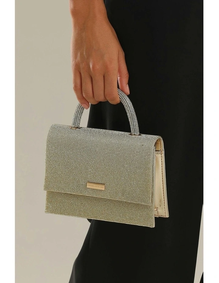 Odette Top Handle Bag in Gold image 2