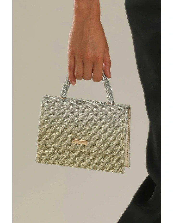 Odette Top Handle Bag in Gold image 4