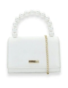 Melanie Top Handle Bag in White