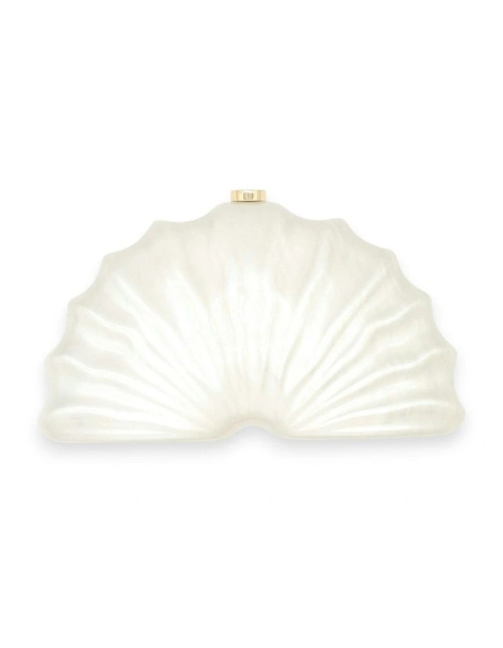 Meri Acrylic Clutch in White image 1