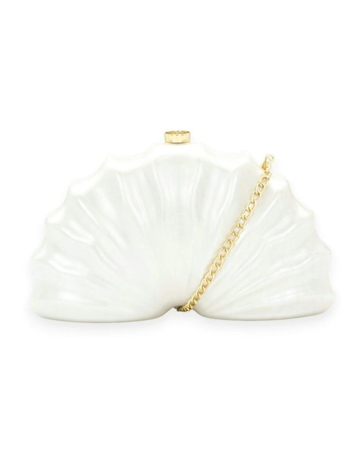 Meri Acrylic Clutch in White image 2