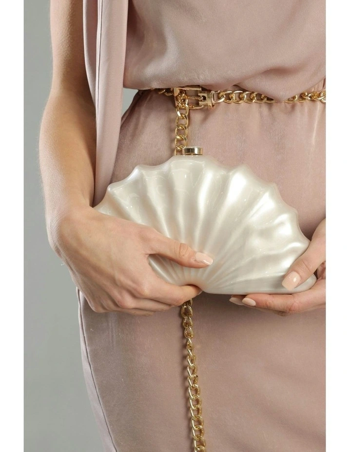 Meri Acrylic Clutch in White image 3