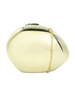Emelie Acrylic Clutch in Gold