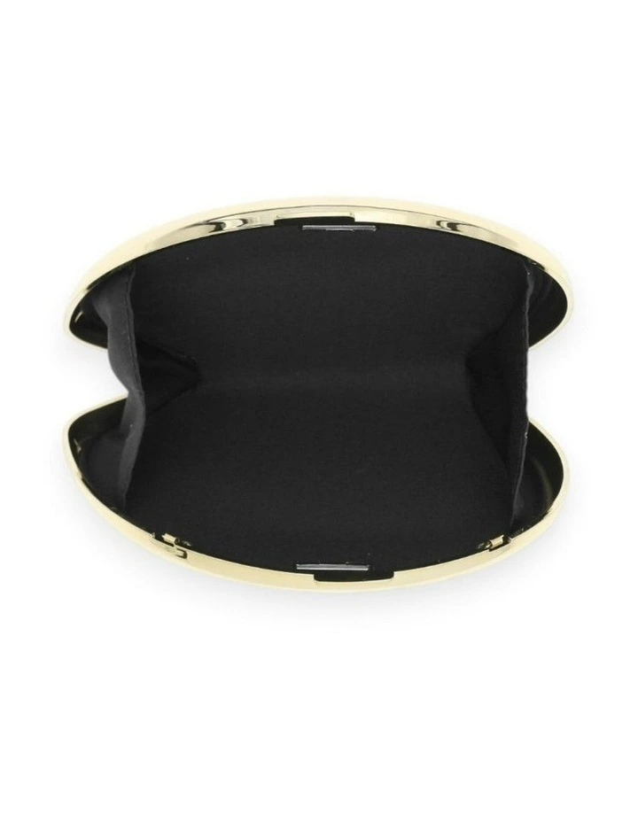 Emelie Acrylic Clutch in Gold image 3