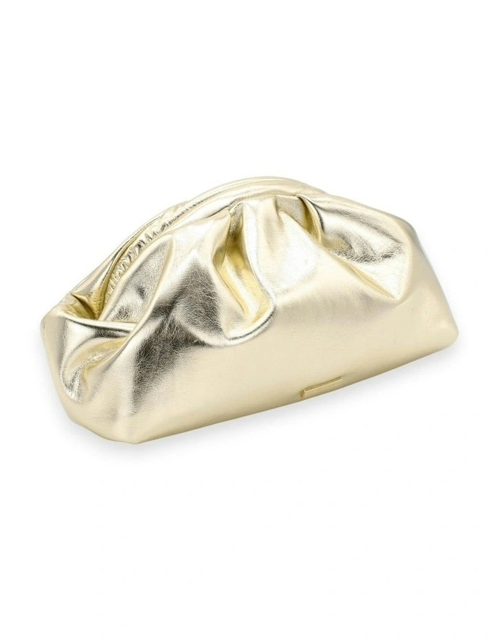 Annette Soft Clutch in Gold image 2