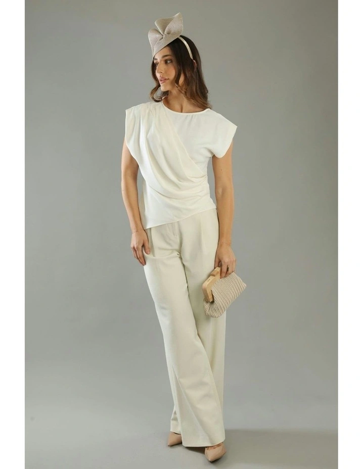 Erica Woven Clutch in Beige image 5