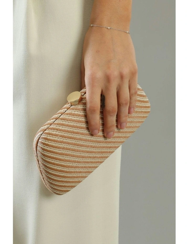 Brooke Clutch in Beige image 5