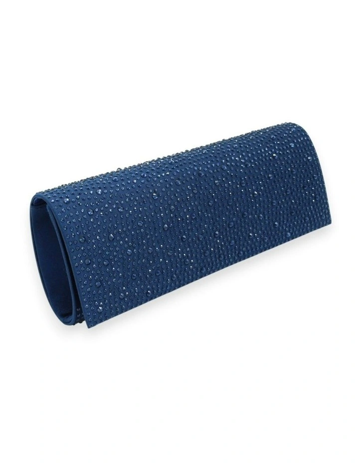 Noelle Diamante Clutch in Navy Blue image 3