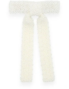 Vanessa Hair Bow in White