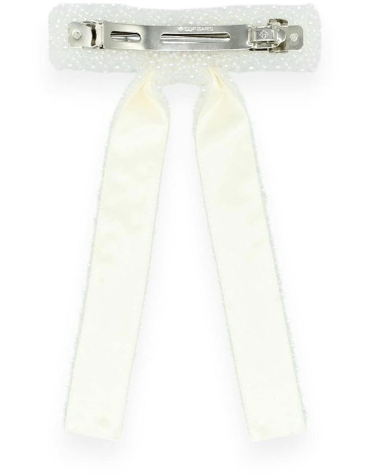 Vanessa Hair Bow in White image 4