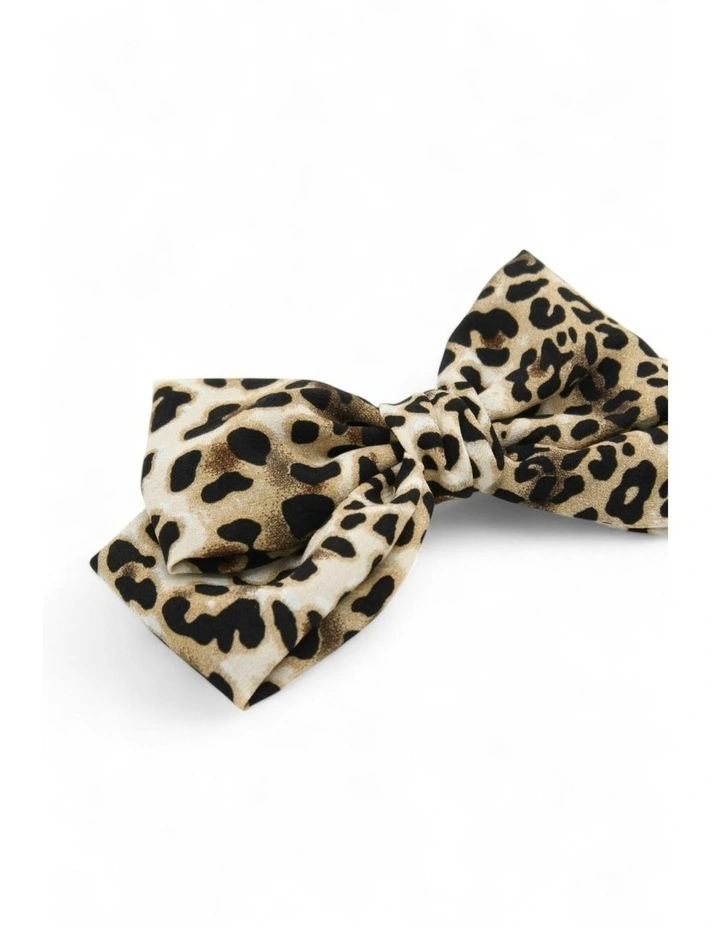 Bliss Hair Bow in Brown image 5