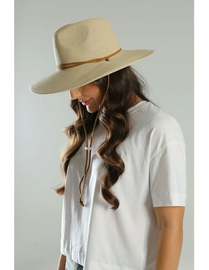Dina Fedora in Beige image 6