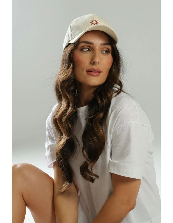 Del Sol Cap in Beige image 2