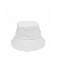 Sora Terry Bucket Hat in White
