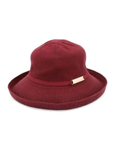 Maisie Thermal Hat in Burgundy Red