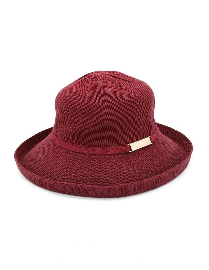 Maisie Thermal Hat in Burgundy Red image 1