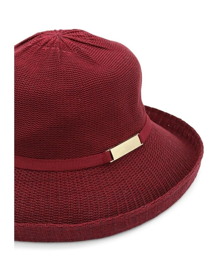 Maisie Thermal Hat in Burgundy Red image 3