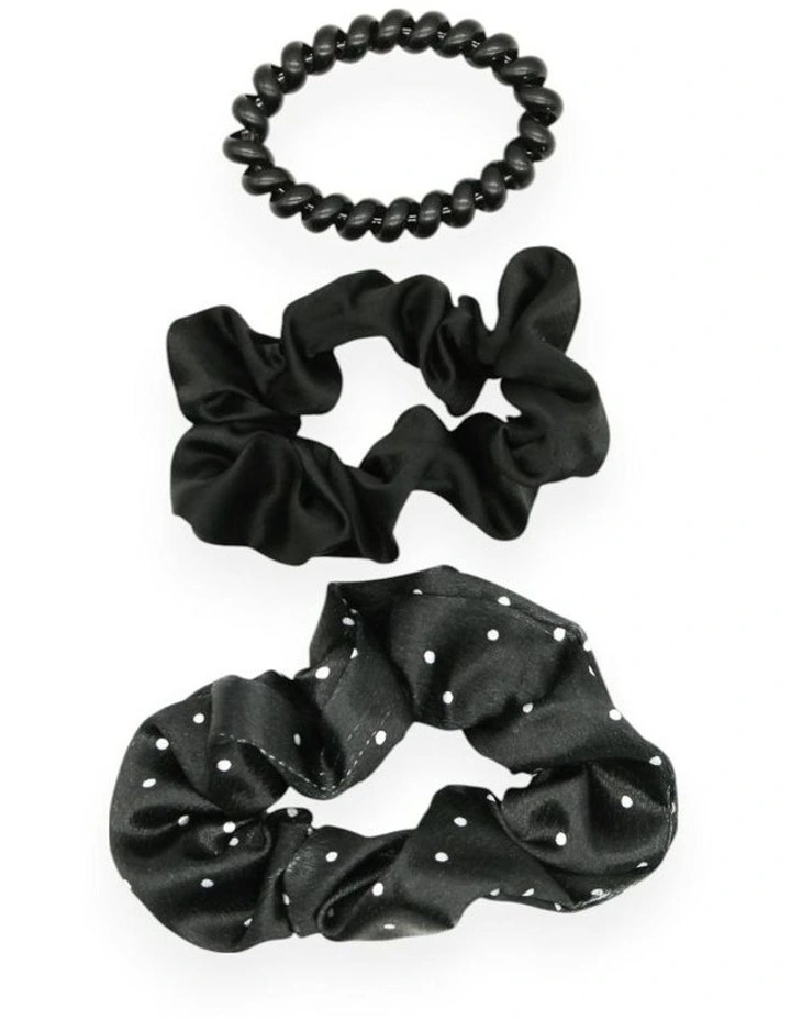 Mara Scrunchie Set in Black image 1